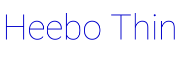 Heebo Thin 字体